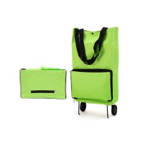 Shopping Lightweight Trolley Bag Folding Wheels Travel Cart Portable Luggage