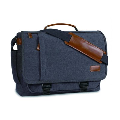 Wholesale customize fashion laptop messenger bag 15'' 16'' inch waterproof durable canvas leather shoulder bag carry bag