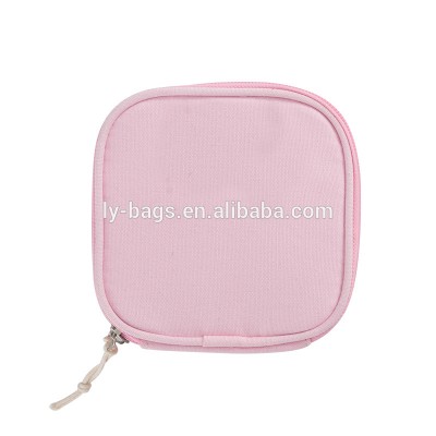 Wholesale fashion custom logo cosmetic makeup bag with zipper