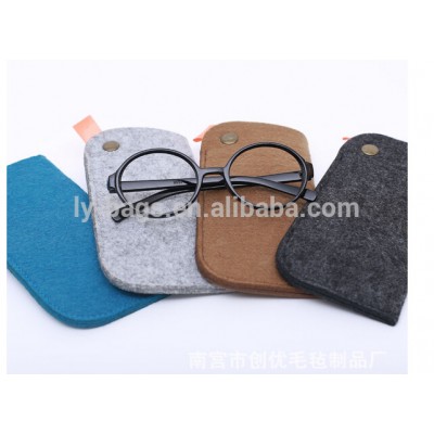 2017 sunglasses case Wool felt glasses bag