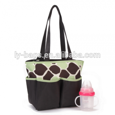 large capacity multi-functional polyester baby diaper bag