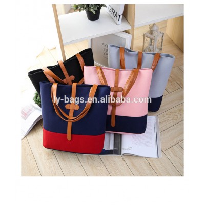 Wholesale New Product Large Capacity Canvas Woman Handbag shoulder bag for travelling