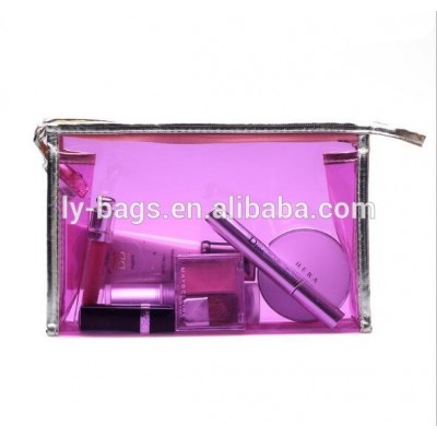 2019 Fashionable Squareness PVC Transparent Waterproof Cosmetic Bag Makeup Bag Pouch